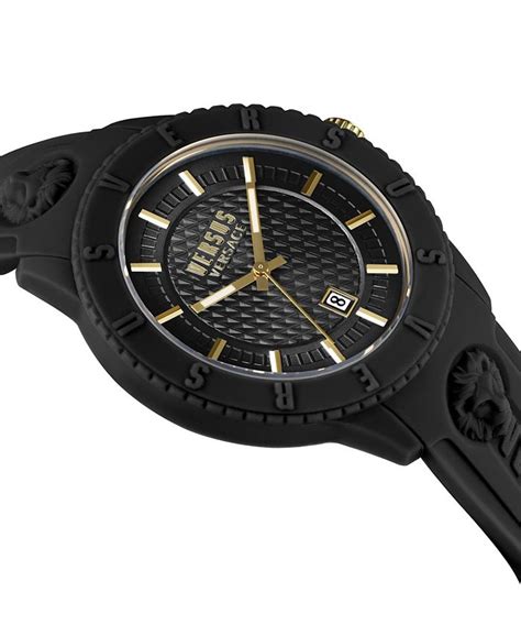 versace versus tokyo watch|Men's 3 Hand Date Quartz Tokyo Black Silicone Watch, 43mm.